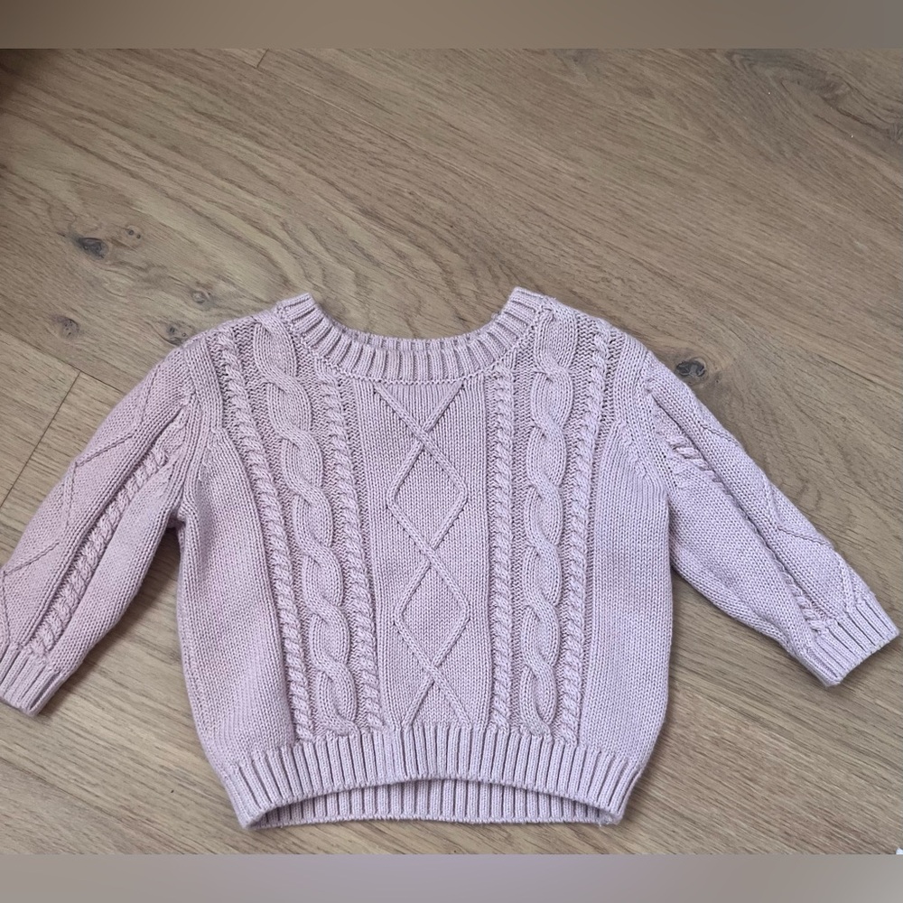 Carter's Soft Pink Cable Knit Sweater